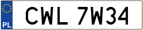 Trailer License Plate